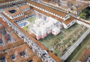 स्नान, Wroxeter रोमन शहर, श्रॉपशायर, दूसरी शताब्दी c1980-c2017 द्वारा इवान लैपर