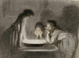 क्रिसमस की पूर्व संध्या भाग्य, 1870s द्वारा इवान निकोलाइविच क्राम्स्कोय