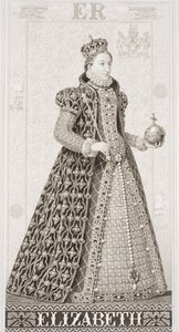 क्वीन एलिजाबेथ I (1533-1603) &39;इंग्लिश एंड स्कॉटिश हिस्ट्री&39; वॉल्यूम I के चित्र