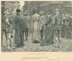 राजा रिचर्ड द्वितीय के लिए चित्रण (उत्कीर्णन) द्वारा जेएमएल राल्स्टन