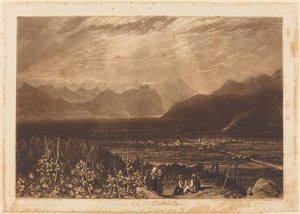ग्रेनोबल से चेम्बरी तक आल्प्स की श्रृंखला, 1812 में प्रकाशित द्वारा विलियम से
