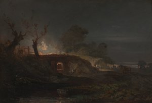 कोलब्रुकडेल में लाइमकिलन, सीए। 1797. द्वारा जोसेफ मैलॉर्ड विलियम टर्नर
