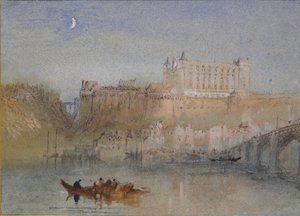 Amboise पर ब्रिज और शैटॉ, c1830 द्वारा जोसेफ मैलॉर्ड विलियम टर्नर