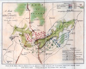 वाटरलू की लड़ाई, 1815-1816। द्वारा जे बूथ
