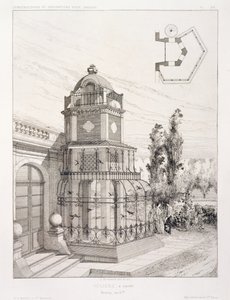 विभिन्न वास्तुकारों, पब द्वारा डिजाइनों की मात्रा से गीतकारों के लिए एवियरी। Morel & Cie, पेरिस, c.1880 द्वारा जे। बूसर्ड
