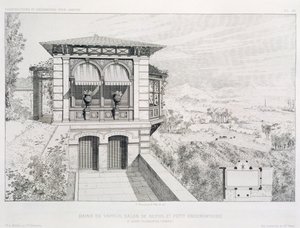 भाप स्नान, ऊपर वेधशाला, विभिन्न वास्तुकारों द्वारा डिजाइन की मात्रा से, पब। Morel & Cie, पेरिस, c.1880 द्वारा जे। बूसर्ड