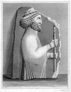 पर्सेपोलियन मूर्तिकला, 1848। द्वारा जे बुल