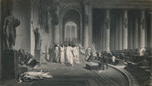 सीज़र की मौत। जूलियस सीज़र, c1870 द्वारा जेसी सेना के दिन