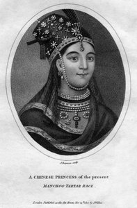 1801 के मंचू टार्टर रेस की एक चीनी राजकुमारी।