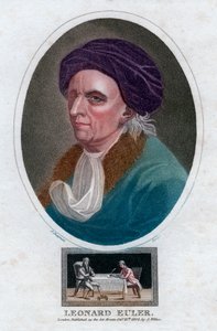 लियोनहार्ड यूलर, 18 वीं शताब्दी के स्विस गणितज्ञ और भौतिक विज्ञानी, 1804।
