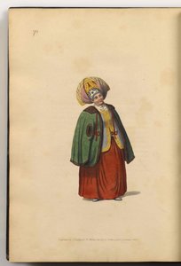 कलुगा की व्यापारी पत्नी: रूसी साम्राज्य की वेशभूषा, 1803 द्वारा जे. डैडली