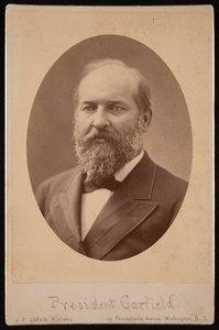 जेम्स अब्राम गारफ़ील्ड का पोर्ट्रेट 1831-1881, मार्च 1881। द्वारा जेएफ जार्विस
