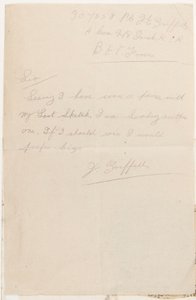 लिवरपूल वीकली कूरियर, 1917 के प्रतियोगिता संपादक को पत्र द्वारा जे। ग्रिफ़िथ्स