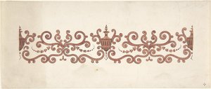 पैनल सजावट के लिए डिजाइन, 1828-40। द्वारा जे हुल्मे