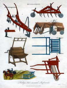 विविध नए आविष्कार किए गए उपकरण, 1810। द्वारा जे पास