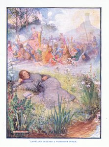 लैंगलैंड ने एक अद्भुत सपना देखा, अंग्रेजी साहित्य पब से। टीसी और ईसी जैक, c.1920 द्वारा जेआर स्केल्टन