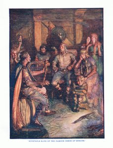 Minstrels अंग्रेजी साहित्य pub.by टीसी और ईसी जैक, c.1920 से, नायकों के प्रसिद्ध कर्मों को गाया