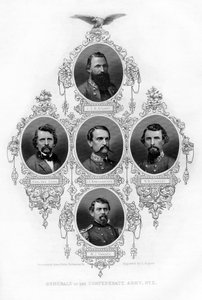 कन्फेडरेट आर्मी के जनरल, 1862-1867।