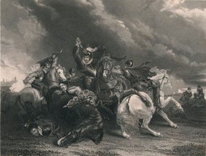 1586, c1830 के दशक की लड़ाई में सर विलियम रसेल द्वारा जे रोजर्स