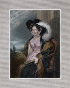 मैरी एलिजाबेथ, क्लिफर्ड की बैरोनेस, 1828। द्वारा जे राइट