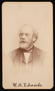 विलियम हेनरी एडवर्ड्स का पोर्ट्रेट 1822-1909, लगभग 1870s1880s। द्वारा जे और डब्ल्यू विन्सेंट