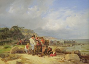 प्रोबस्टी में मछुआरे, 1835 (कैनवस पर तेल) द्वारा जैकब जेन्स्लर