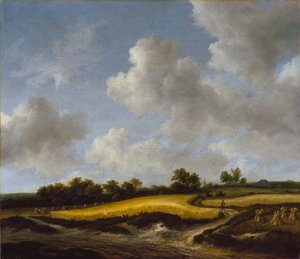 एक व्हीटफील्ड के साथ लैंडस्केप, c.1660