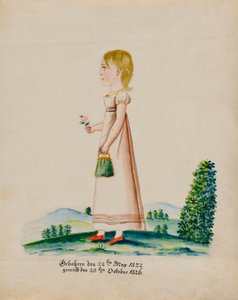 सारा मूसर का पोर्ट्रेट, 1826।