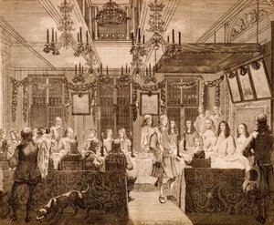 राजा और शाही परिवार को 1660 में हॉलैंड के संपदाओं का महान पर्व