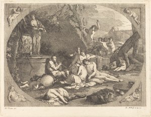 Bacchanal द्वारा Giulio Carpioni . के बाद जैकब विल्हेम मेचौ