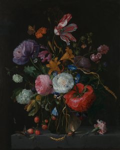 एक फूलदान में फूल, c.1670