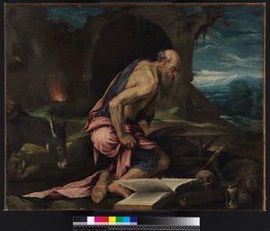 जंगल में सेंट जेरोम, 1562 द्वारा जैकोपो बास्सानो