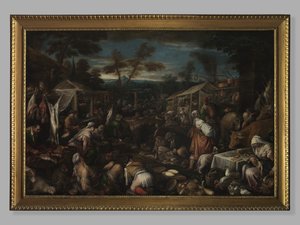 द ग्रेट मार्केट, c.1580-85 द्वारा जैकोपो बास्सानो
