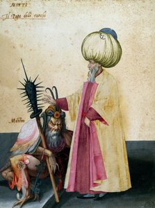 मुफ़्ती और राक्षस, जैकोपो लिगोज़ी द्वारा ड्राइंग (1547-1627)