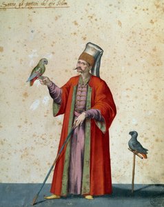 जैकोपो लिगोज़ी (1547-1627) द्वारा चित्रित तोते के साथ महान सेलिम की ओर अग्रसर