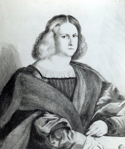 एक युवक का चित्र, Wenceslaus Hollar द्वारा मुद्रित, 1650 द्वारा जैकोपो पाल्मा