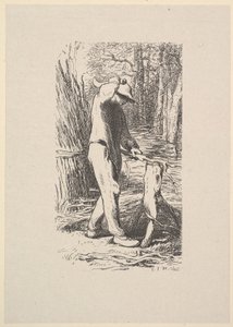 वुडकटर मेकिंग ए फगोट, 1853।