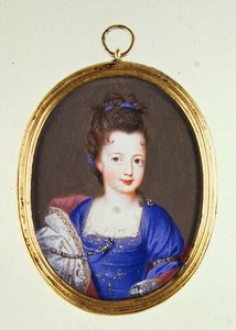 राजकुमारी लुईस स्टुअर्ट का लघुचित्र, c.1700 द्वारा जैक्स एंटोनी आर्टाउड