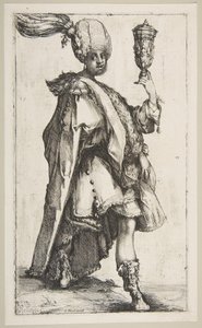 बलथासर, तीन मागी श्रृंखला से, 1595-1616। द्वारा जाक बेलांगे