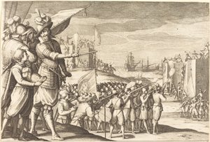 दो किलों पर हमला, सी. 1614. द्वारा जैक्स कैलोट
