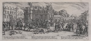 &39;द मिसरीज ऑफ वार&39; से एक मठ का विनाश (Dévastation d&39;un monastère) द्वारा जैक्स कैलोट