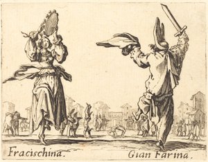 Fracischina और Gian Farina, c. 1,622। द्वारा जैक्स कैलोट