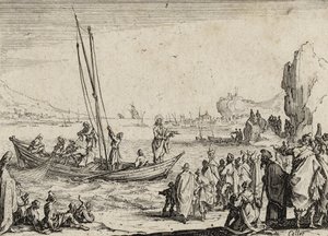 समुद्र के द्वारा यीशु उपदेश, 1635 द्वारा जैक्स कैलोट