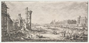 पेरिस के दो महान विचार: लवर्स का दृश्य, 1628-1630। द्वारा जैक्स कैलोट