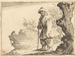 बोरी के साथ किसान, सी. 1617. द्वारा जैक्स कैलोट