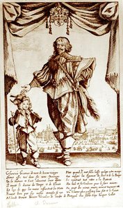 क्लाउड डेरुएट का पोर्ट्रेट (1588-1660) नाइट ऑफ द ऑर्डर ऑफ पुर्तगाल (उत्कीर्णन) (बी / डब्ल्यू फोटो) द्वारा जैक्स कैलोट