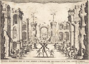 दूसरा इंटरमेज़ो, 1617। द्वारा जैक्स कैलोट