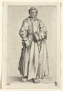 द भिखारियों: एक आंखों वाली महिला, सी। 1623। द्वारा जैक्स कैलोट