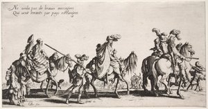 बोहेमियन: बोहेमियन मार्चिंग: मोहरा, सी। 1621-1625। द्वारा जैक्स कैलोट