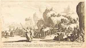 लाल सागर को पार करना, 1629. द्वारा जैक्स कैलोट